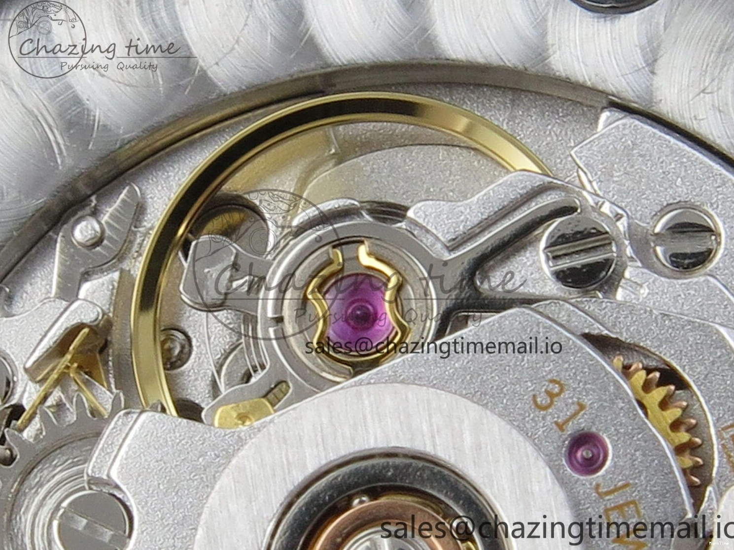 MiroTime 0114 DateJust 31 278274 THBF 1:1 Best Edition 904L Steel Purple Roman Dial on SS Jubilee Bracelet HZ Cal. Breathable 43
